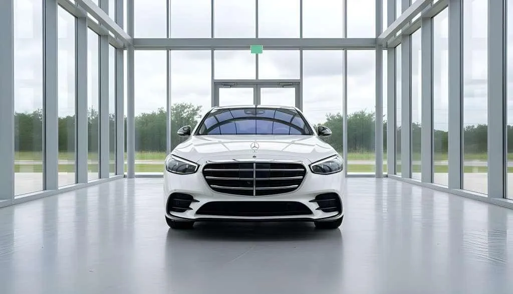 White Mercedes S 580, photo 3 for sedan rental