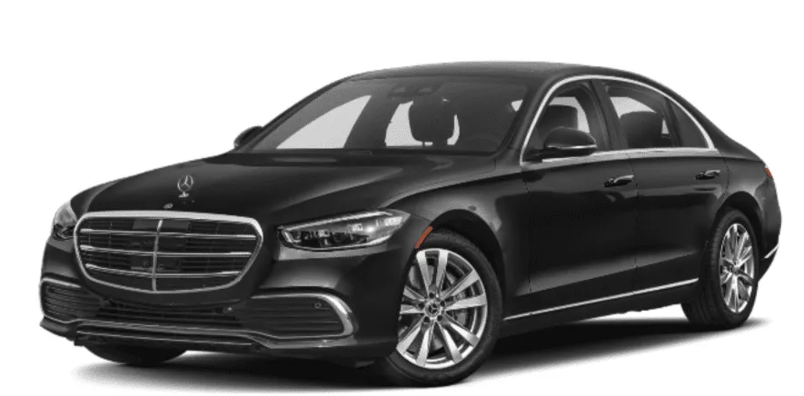 Black Mercedes-Benz S-Class for wedding car rental in Etlan, VA