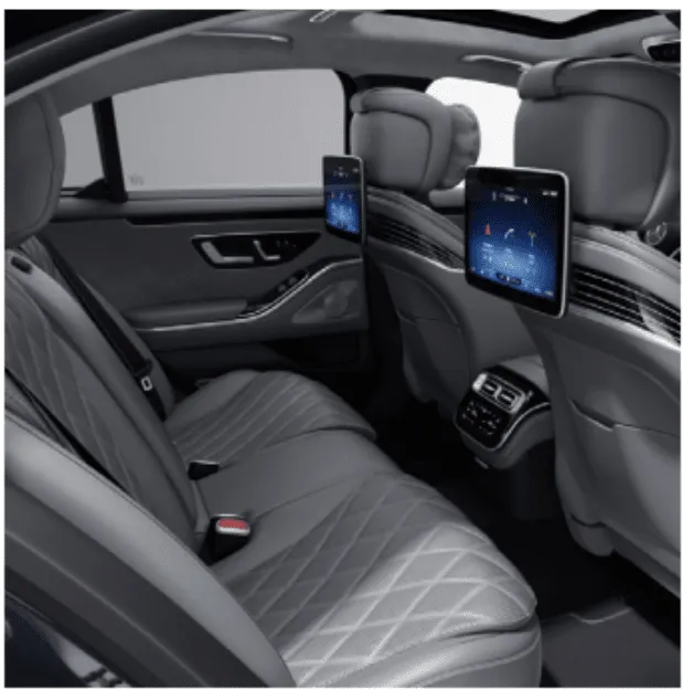 Mercedes-Benz S-Class interior for wedding car rental