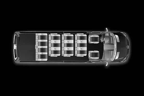 Black Mercedes sprinter- 14 pax, photo 3 for mini coach rental in Fletcher, NC