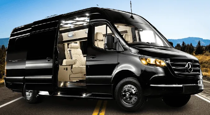 Mercedes Sprinter for minibus rental in Steinhatchee, FL