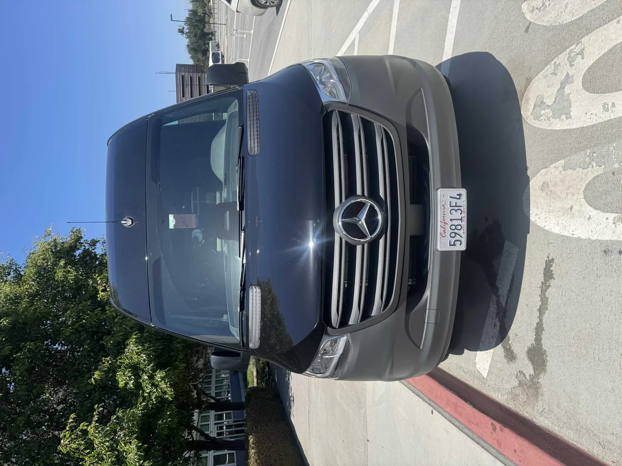 Black Mercedes Sprinter for mercedes sprinter rental in El Portal, CA
