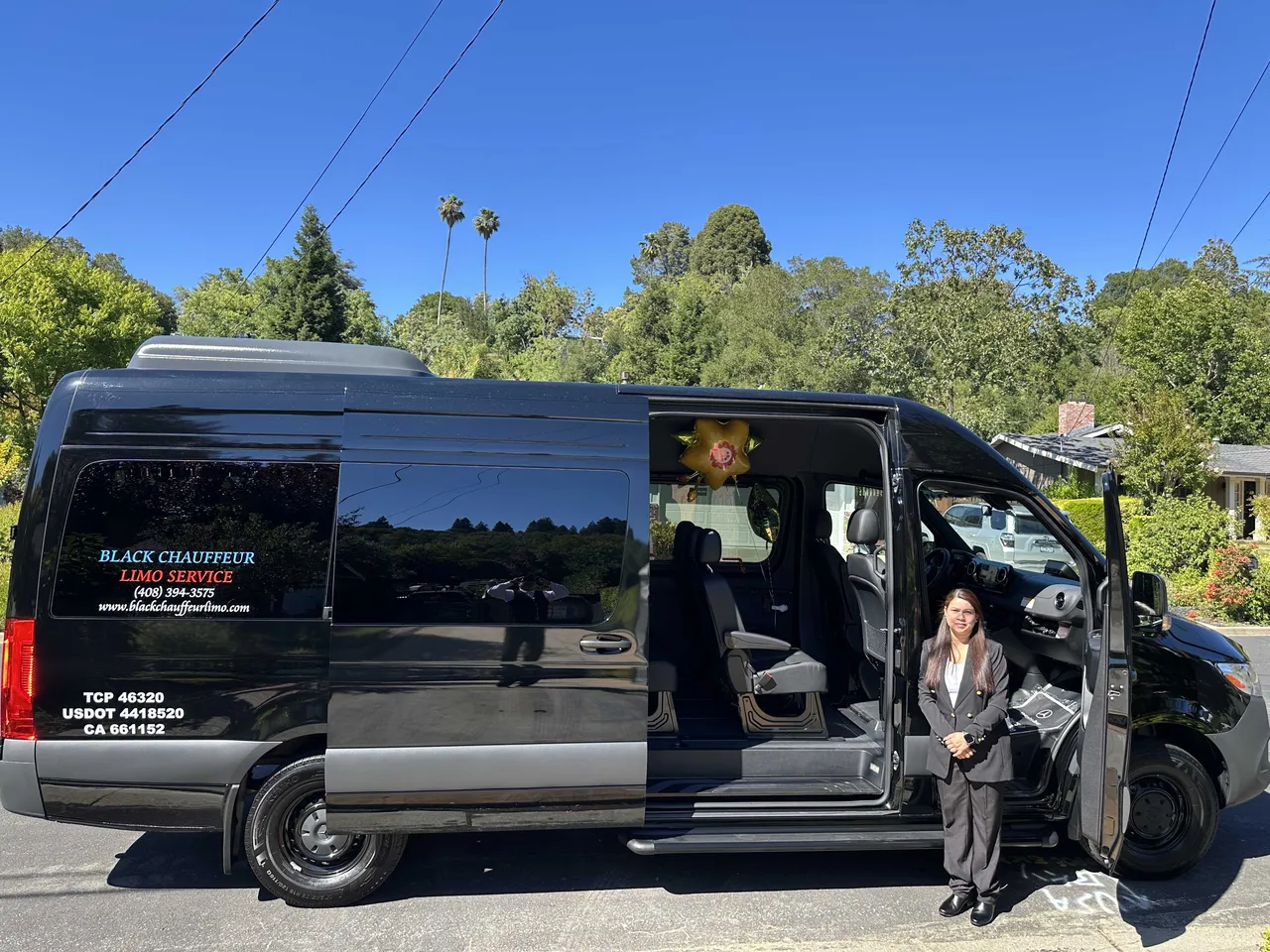 Black Mercedes Sprinter, photo 4 for mercedes sprinter rental in El Portal, CA
