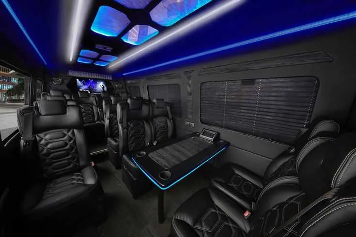 Black Mercedes Sprinter Executive Shuttle, photo 2 for mini coach rental in Viroqua, WI