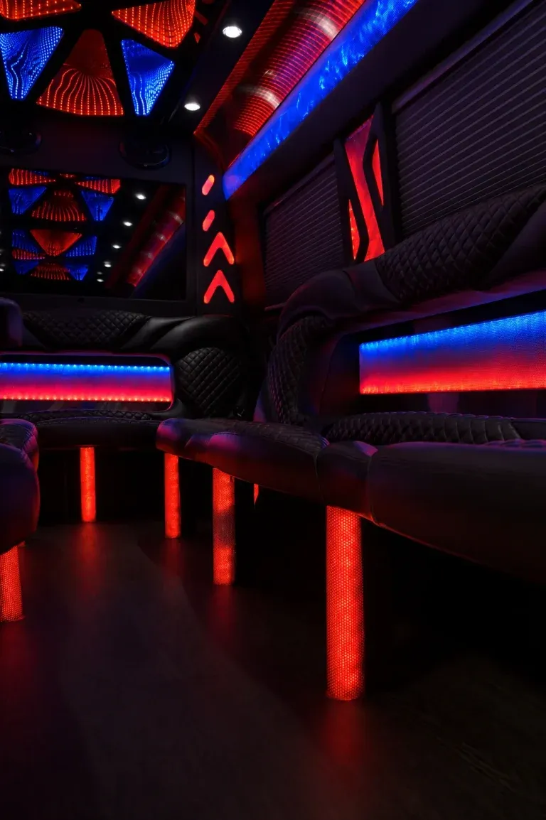 Mercedes Sprinter Limousine interior for cadillac escalade limo in Algodones, NM