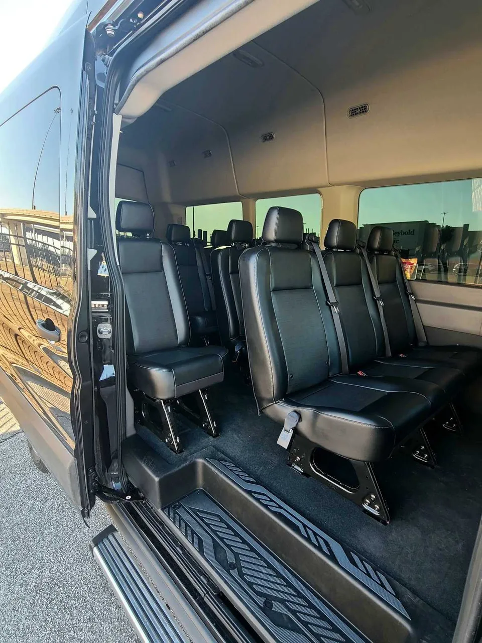 Black Mercedes Sprinter Van, photo 4 for minibus rental in Greensburg, LA