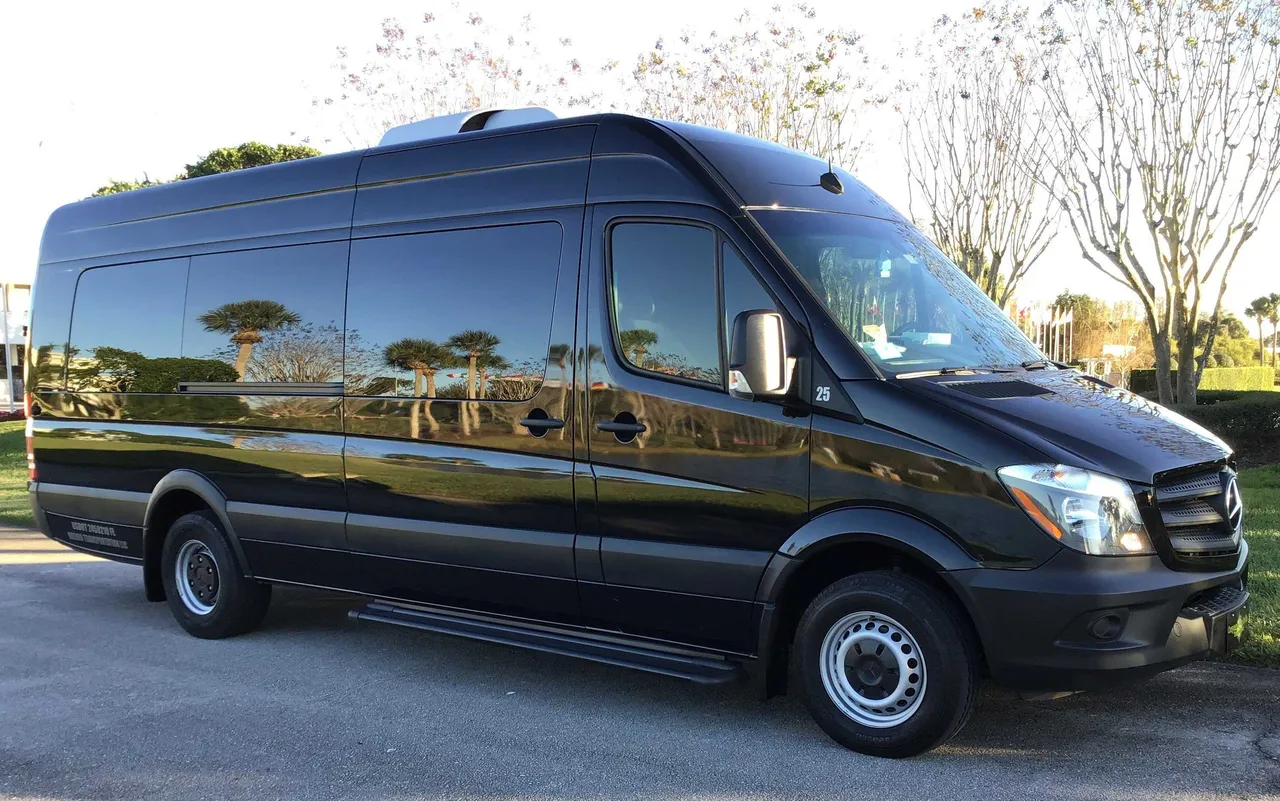 Black Mercedes Sprinter Van, photo 2 for minibus rental in Lakeland, FL