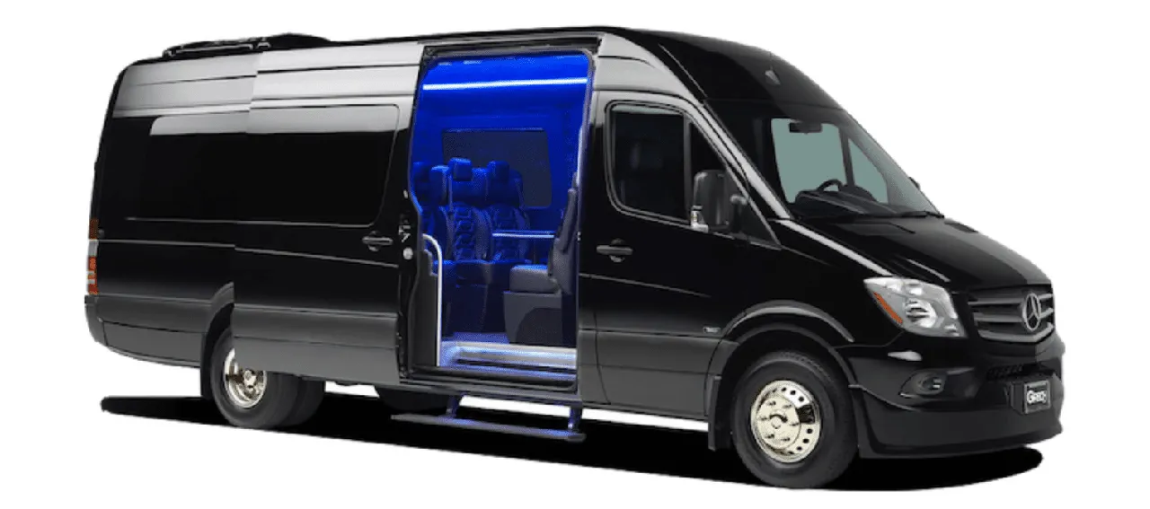 Black Mercedes Sprinter Van for mercedes sprinter rental in South Dakota