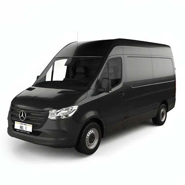 Mercedes Sprinter Van — advertised 12–14 passengers for mini coach rental in Pearsall, TX