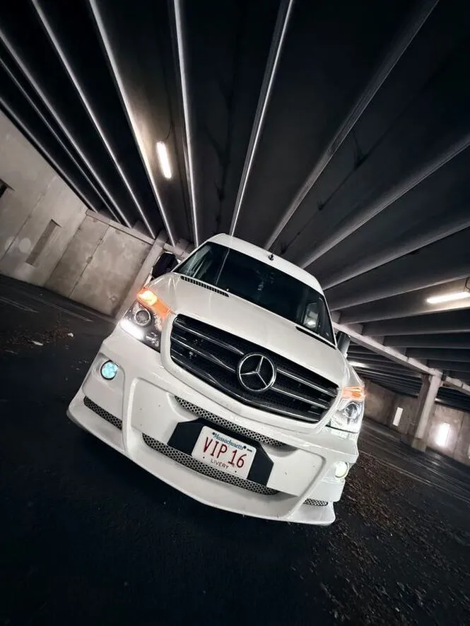 White Mercedes Sprinter XL #1, photo 6 for mini coach rental in Lower Connecticut River Valley Planning Region, CT
