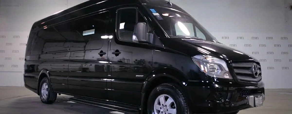 Black Mercedes Sprinter XL #2, photo 2 for winery tour transport in Clinton County, NY