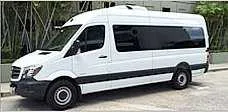Black Mercedes Sprinters for minibus rental in Seaside, CA
