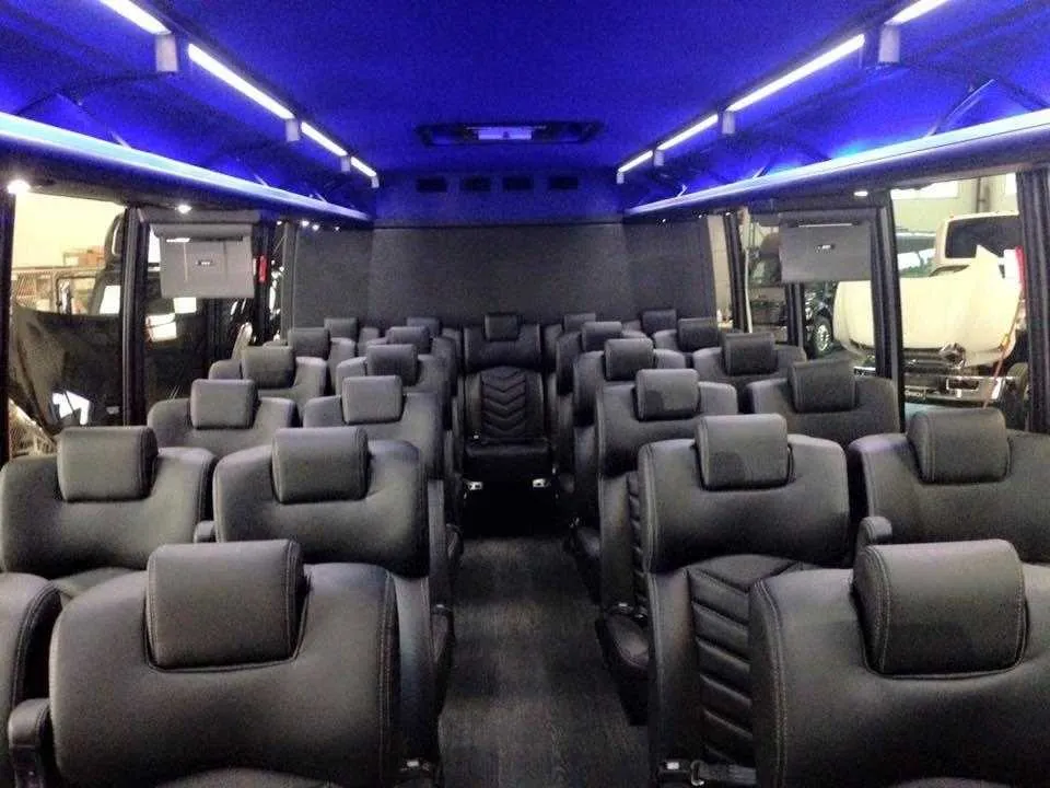 Black Mini Coach, photo 3 for minibus rental in Santa Fe Springs, CA