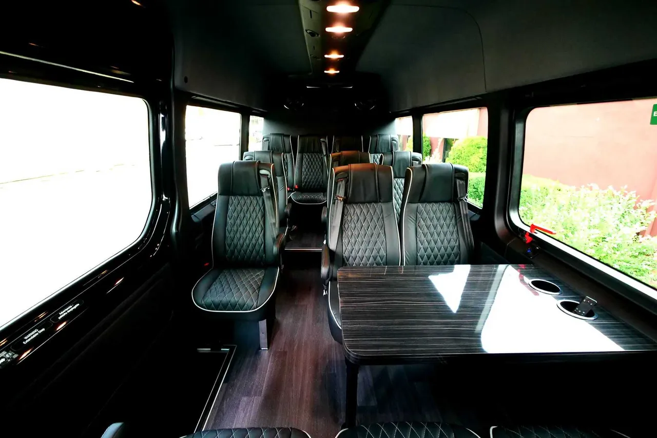 Black Mercedes Executive Sprinter, photo 3 for mini coach rental in Jersey City, NJ