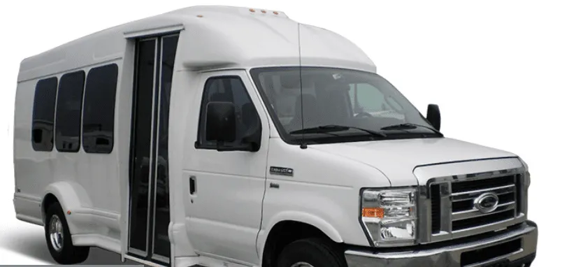 White 14 Passenger Mini Coach for minibus rental White 14 Passenger Mini Coach for minibus rental