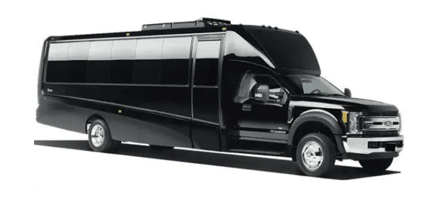 Black 28 Passenger Mini Coach for minibus rental in Atlanta, GA Black 28 Passenger Mini Coach for minibus rental in Atlanta, GA