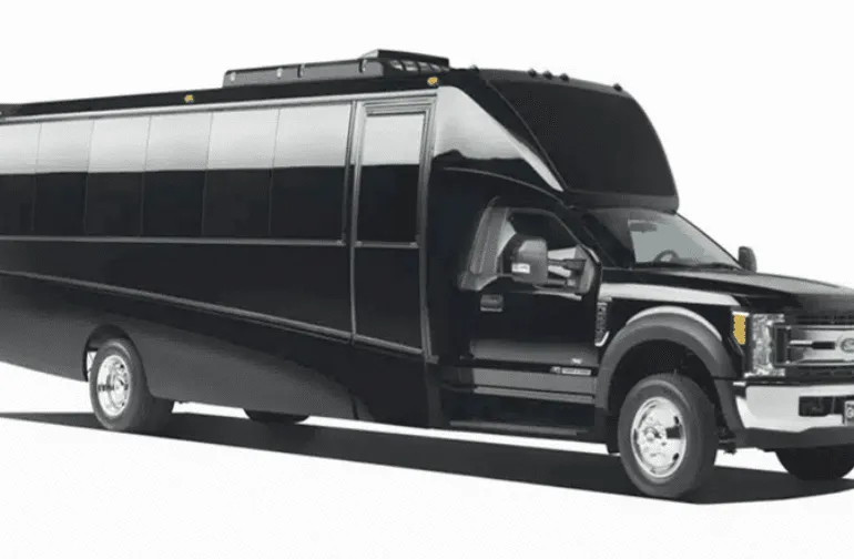Black Mini Coach Exec for mini coach rental in Syracuse, MO