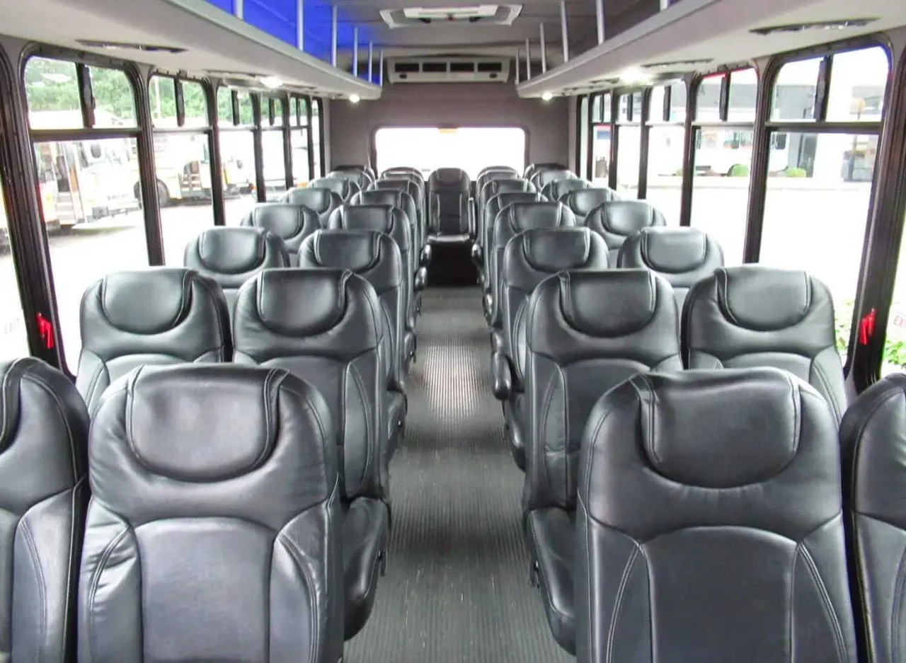 Black Mini Coach Executive for minibus rental in Sierra Blanca, TX