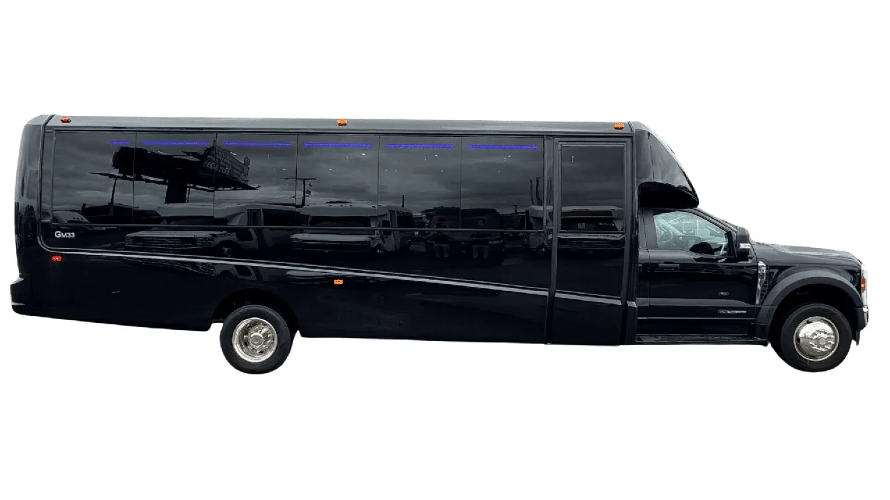 Black 28 Passenger Mini Coach for charter bus rental in Bear Mountain, NY Black 28 Passenger Mini Coach for charter bus rental in Bear Mountain, NY