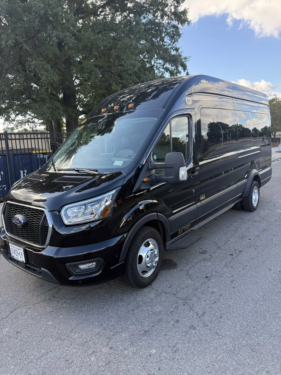 Black Mini Van for mini coach rental in Tenafly, NJ