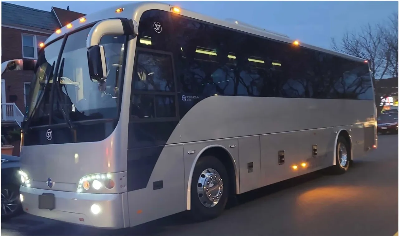 Black 55 Passenger Motor Coach for charter bus rental Black 55 Passenger Motor Coach for charter bus rental