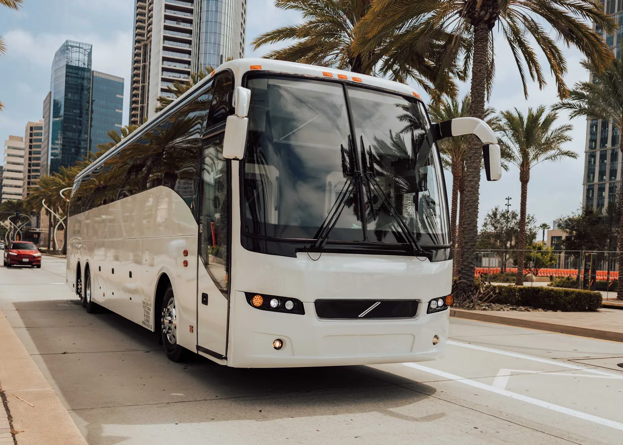 White Motor Coach for charter bus rental in Mira Loma, CA