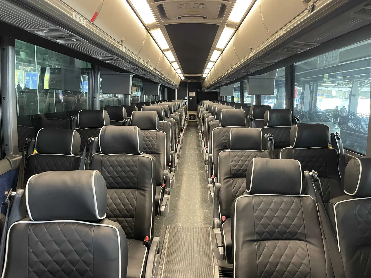 Black Motorcoach for charter bus rental in Atlantic County, NJ