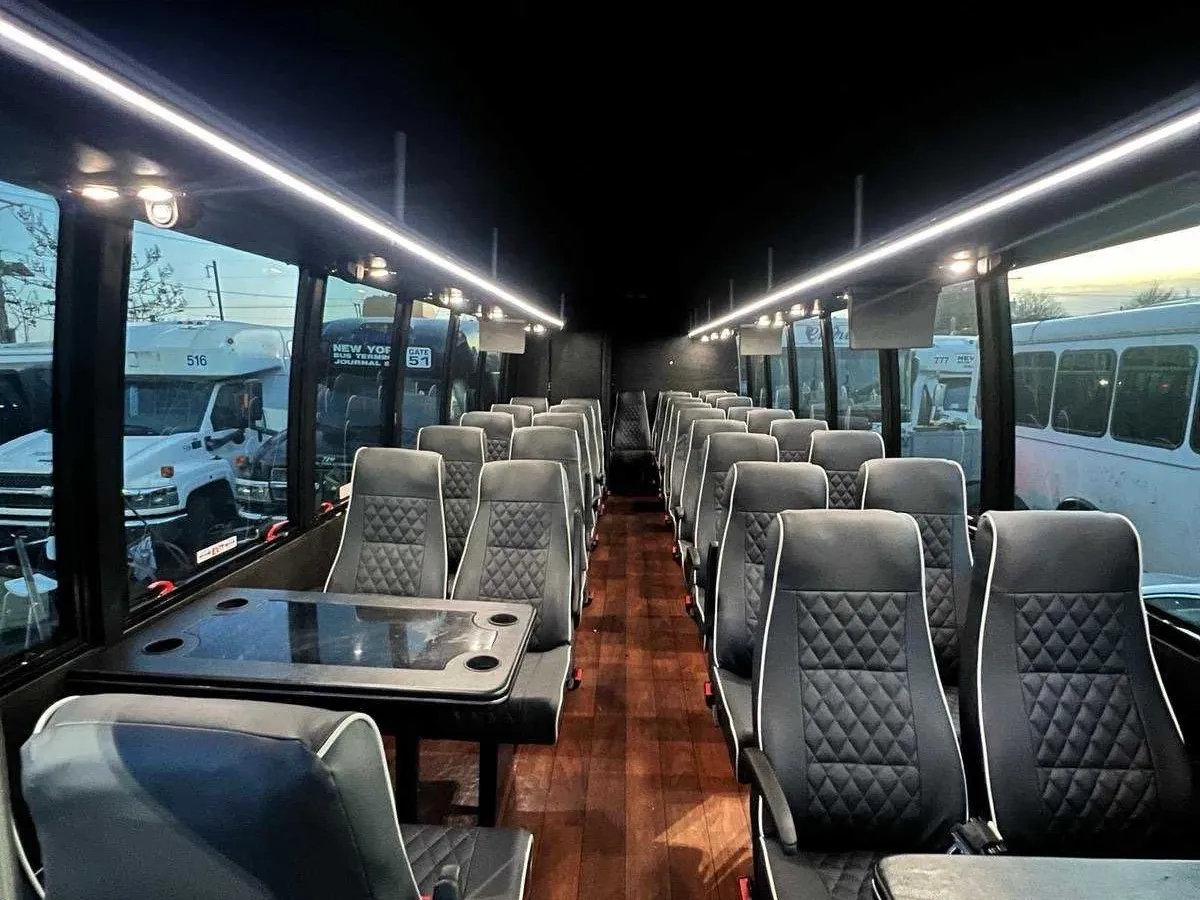 Black 40 Passenger Motorcoach, photo 3 for charter bus rental