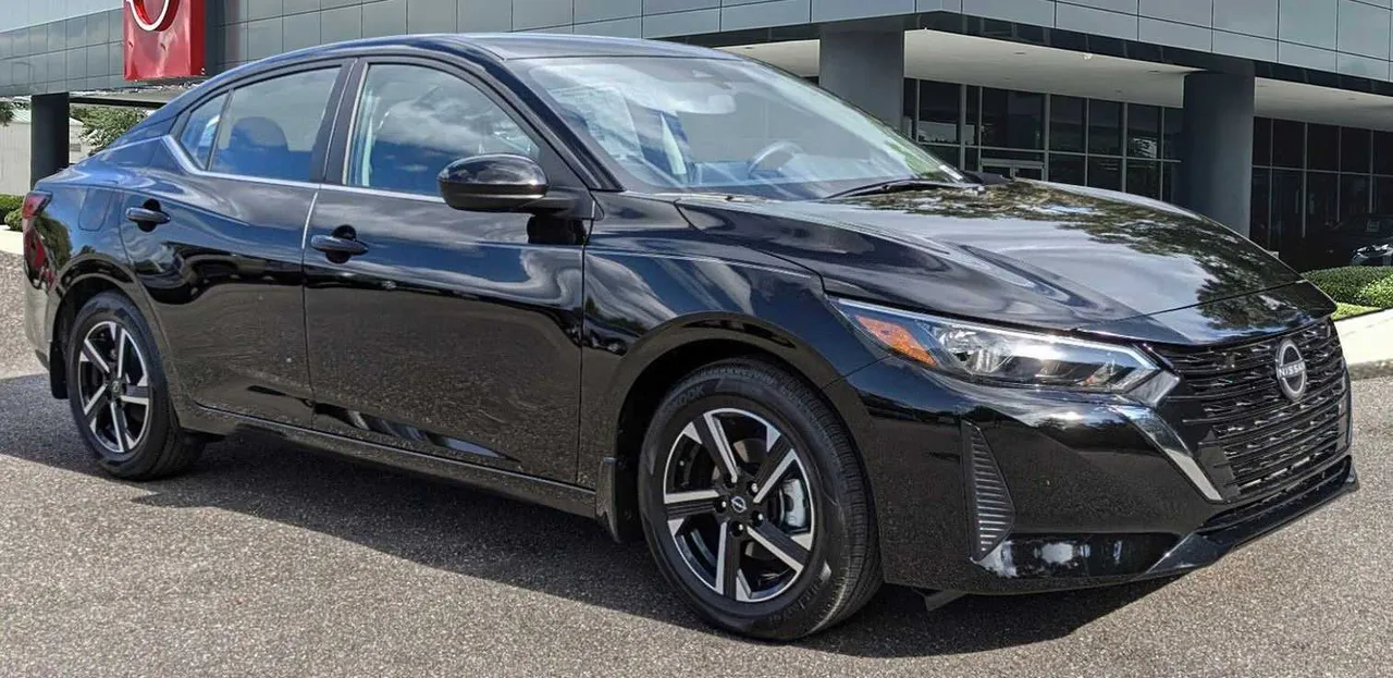 Black Nissan Sentra for sedan rental in Riverview, FL