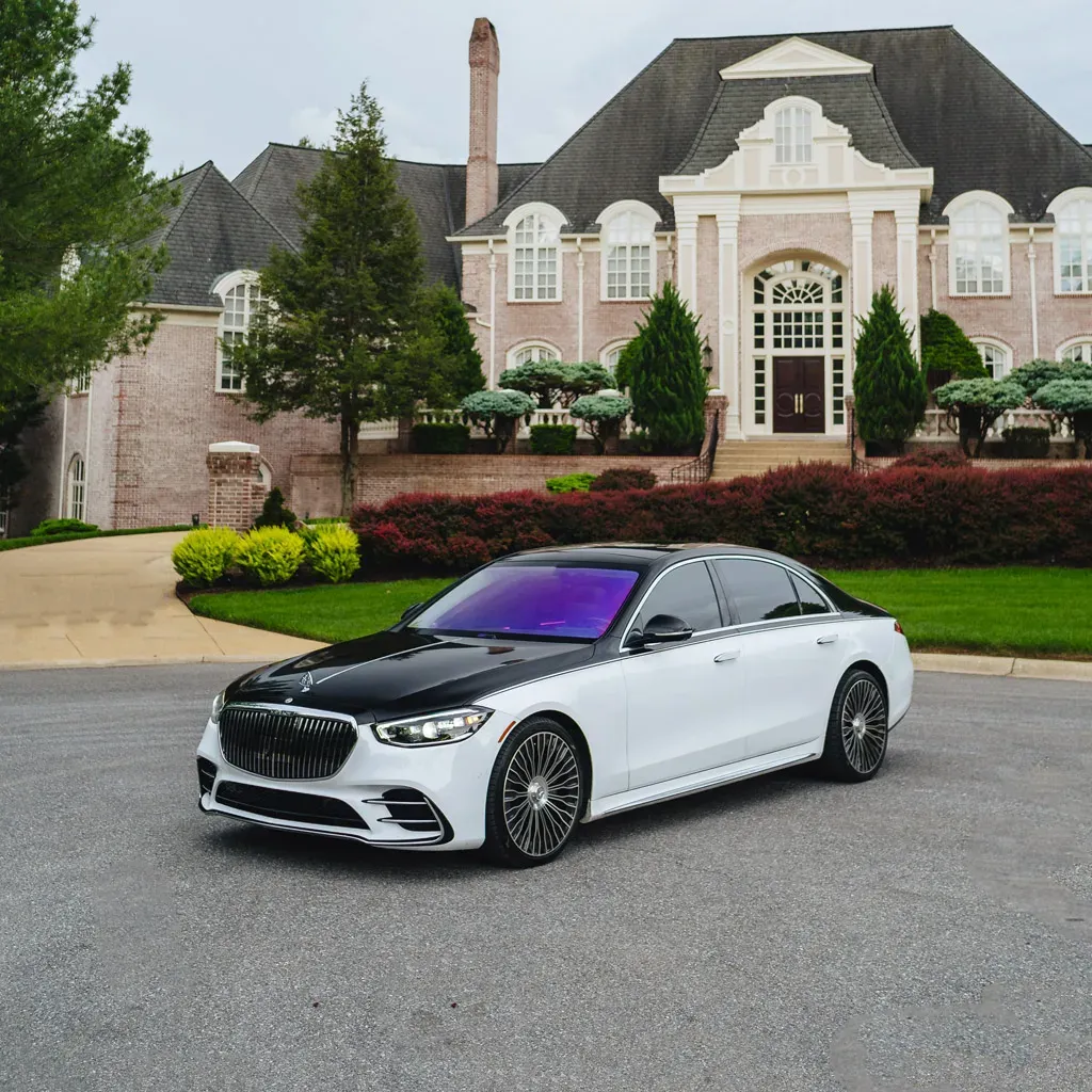 White ‘Panda Maybach’ Two Tone S580 with Starlight Roof, photo 10 for chauffeur car rental in Rockville, MD White ‘Panda Maybach’ Two Tone S580 with Starlight Roof, photo 10 for chauffeur car rental in Rockville, MD