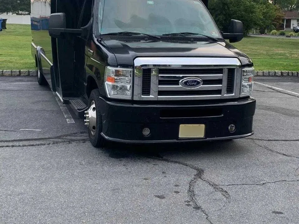 Black 25 Passenger Party Bus for party bus rental Black 25 Passenger Party Bus for party bus rental