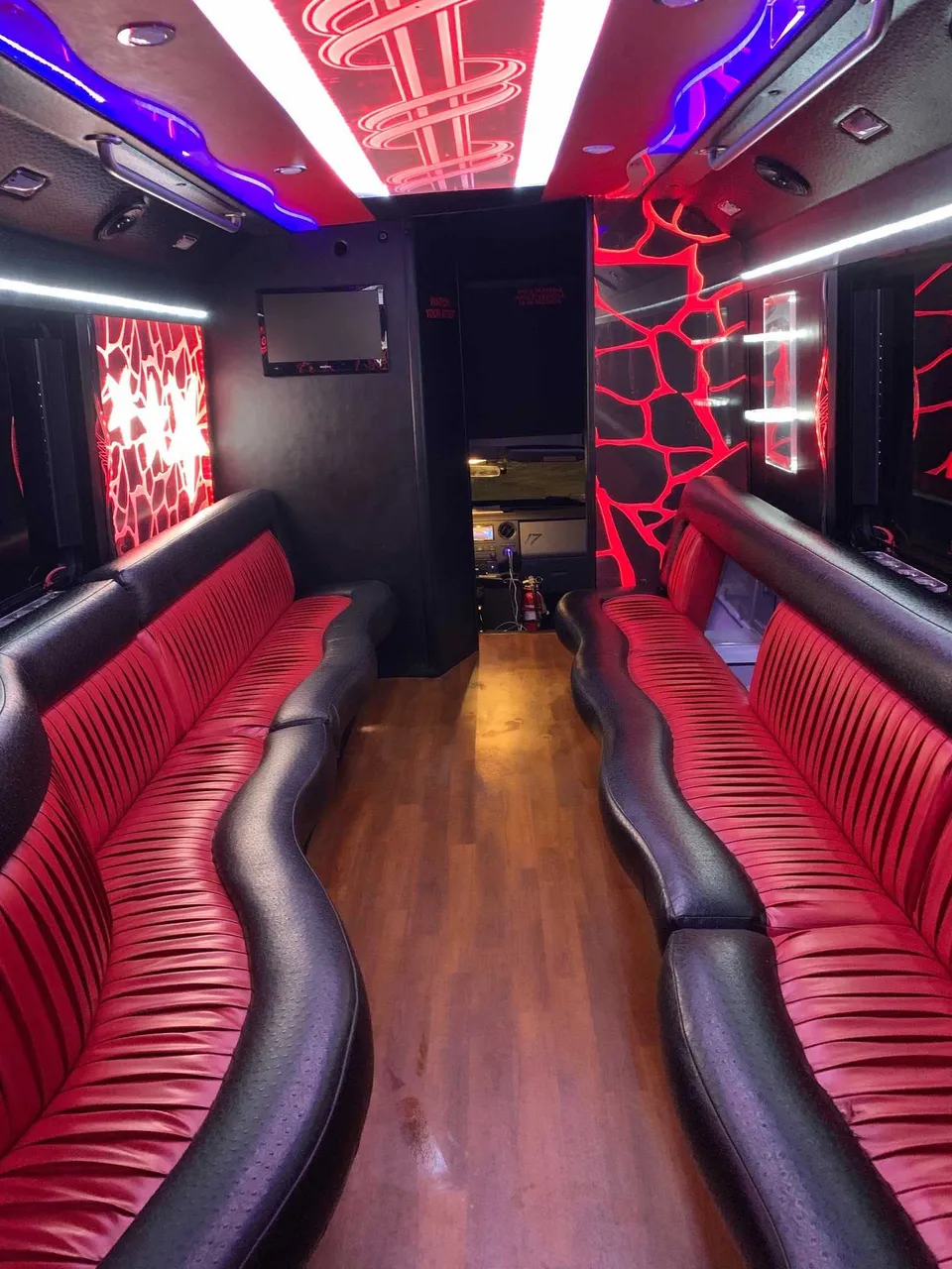 Party Bus - Frank SInatra interior for party bus rental in Chemung, NY