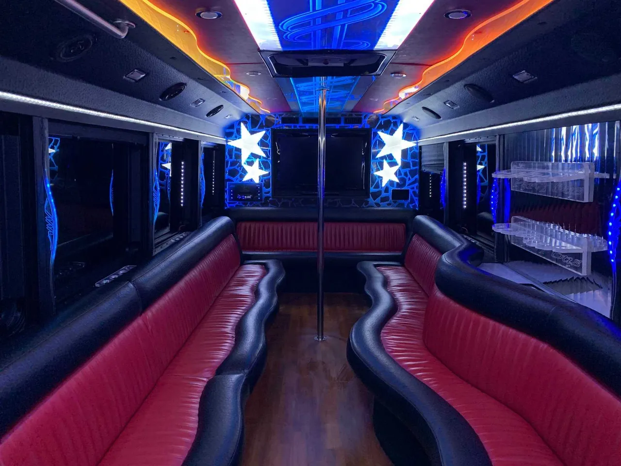 Party Bus - Frank SInatra interior, photo 2 for party bus rental in Chemung, NY