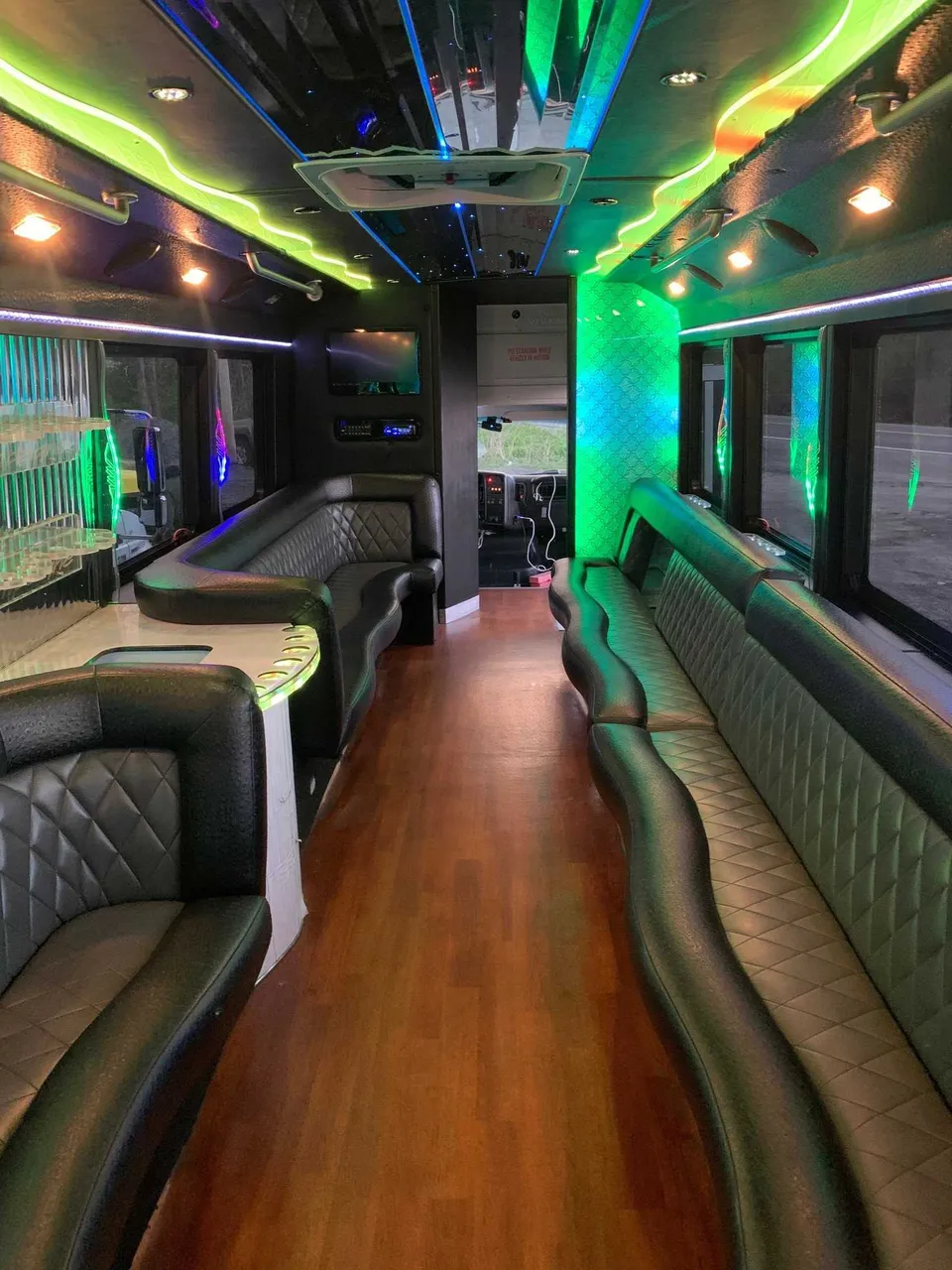 Party Bus - Sophia Loren interior for party bus rental in Cedar Springs, MI