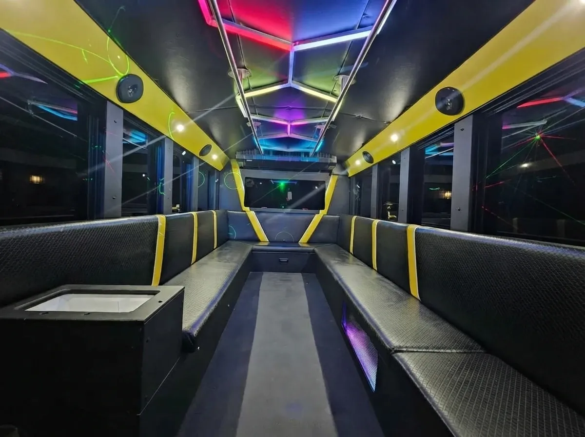 White Party Time Bus, photo 3 for party bus rental White Party Time Bus, photo 3 for party bus rental