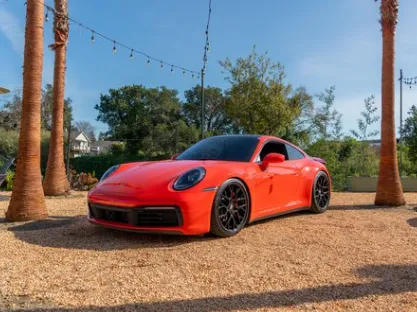 Red Porsche 911 for exotic car rental in Sacramento, CA