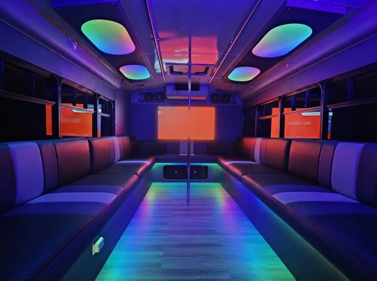 White Purple Magic, photo 2 for party bus rental White Purple Magic, photo 2 for party bus rental