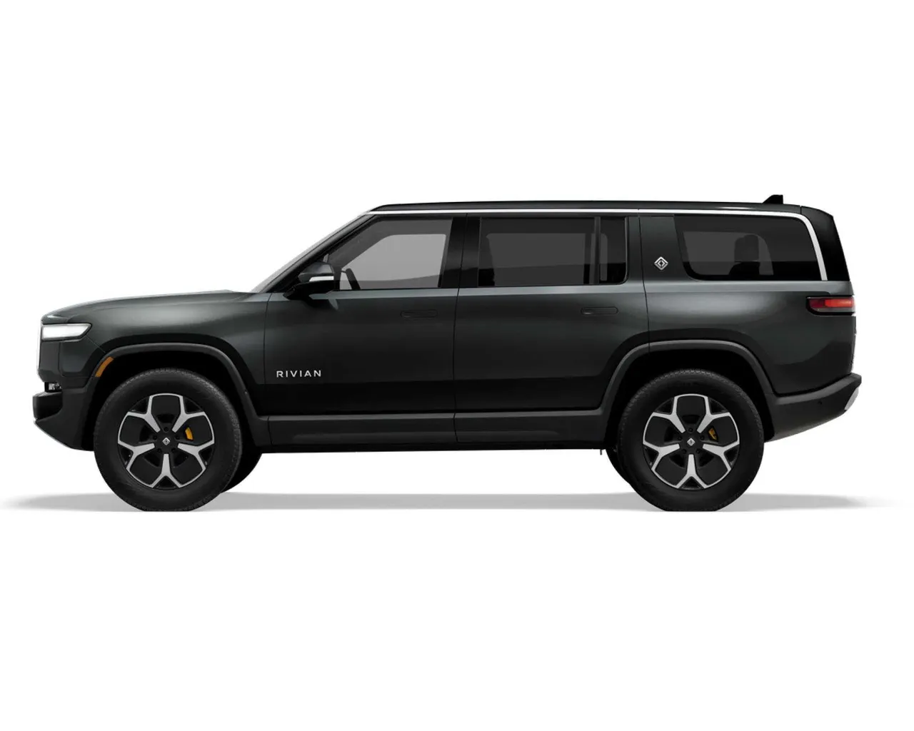 Black Rivian R1S SUV for airport transfers Black Rivian R1S SUV for airport transfers