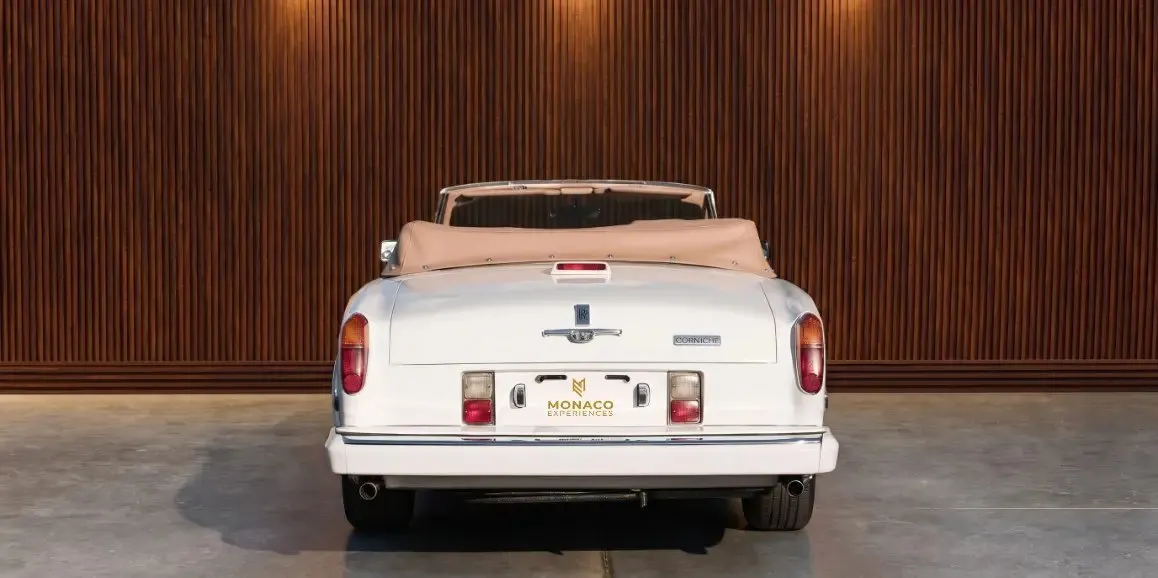 White Rolls Royce Corniche 1975, photo 5 for rolls-royce car rental in Bucks County, PA