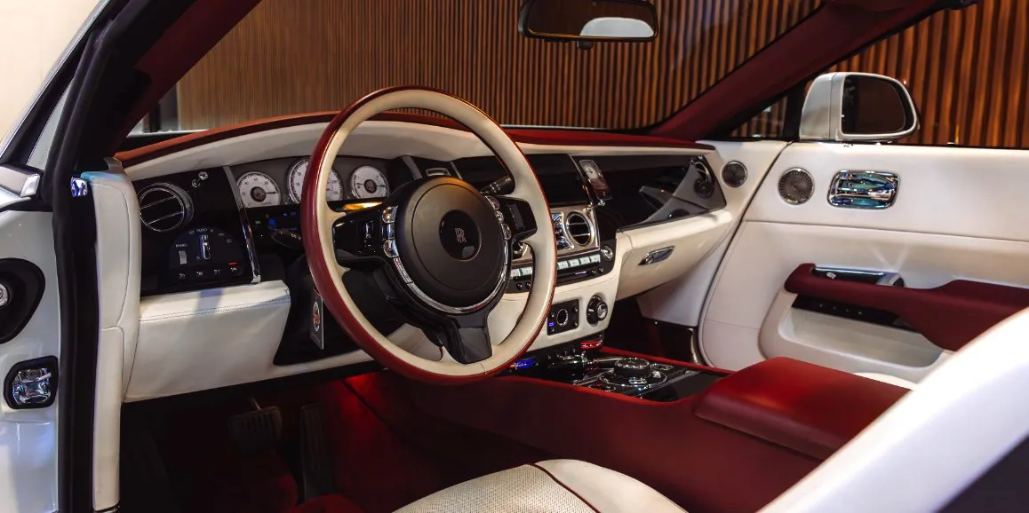 Rolls Royce Dawn interior for Rolls-Royce car rental in Ansonville, NC