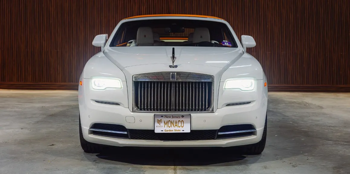 White Rolls Royce Dawn (Hermes), photo 2 for wedding car rental in Cape May County, NJ