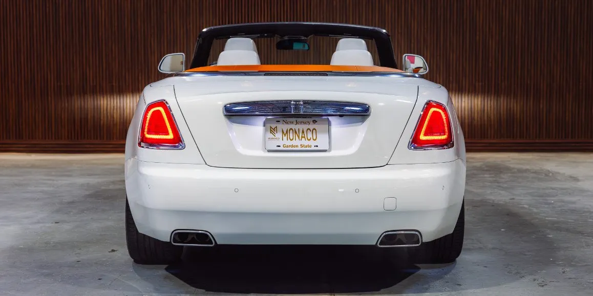 White Rolls Royce Dawn (Hermes), photo 6 for wedding car rental in Cape May County, NJ