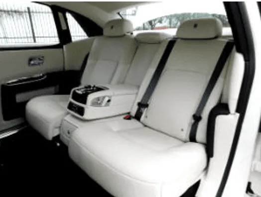 Rolls Royce Ghost interior for wedding car rental in Cohagen, MT