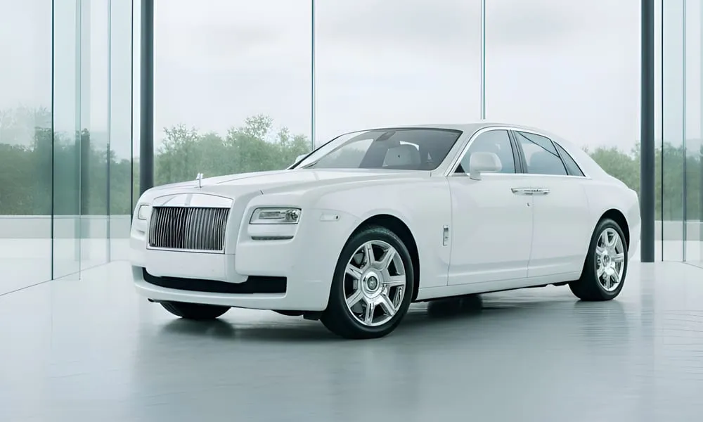 White Rolls-Royce Ghost for wedding car rental
