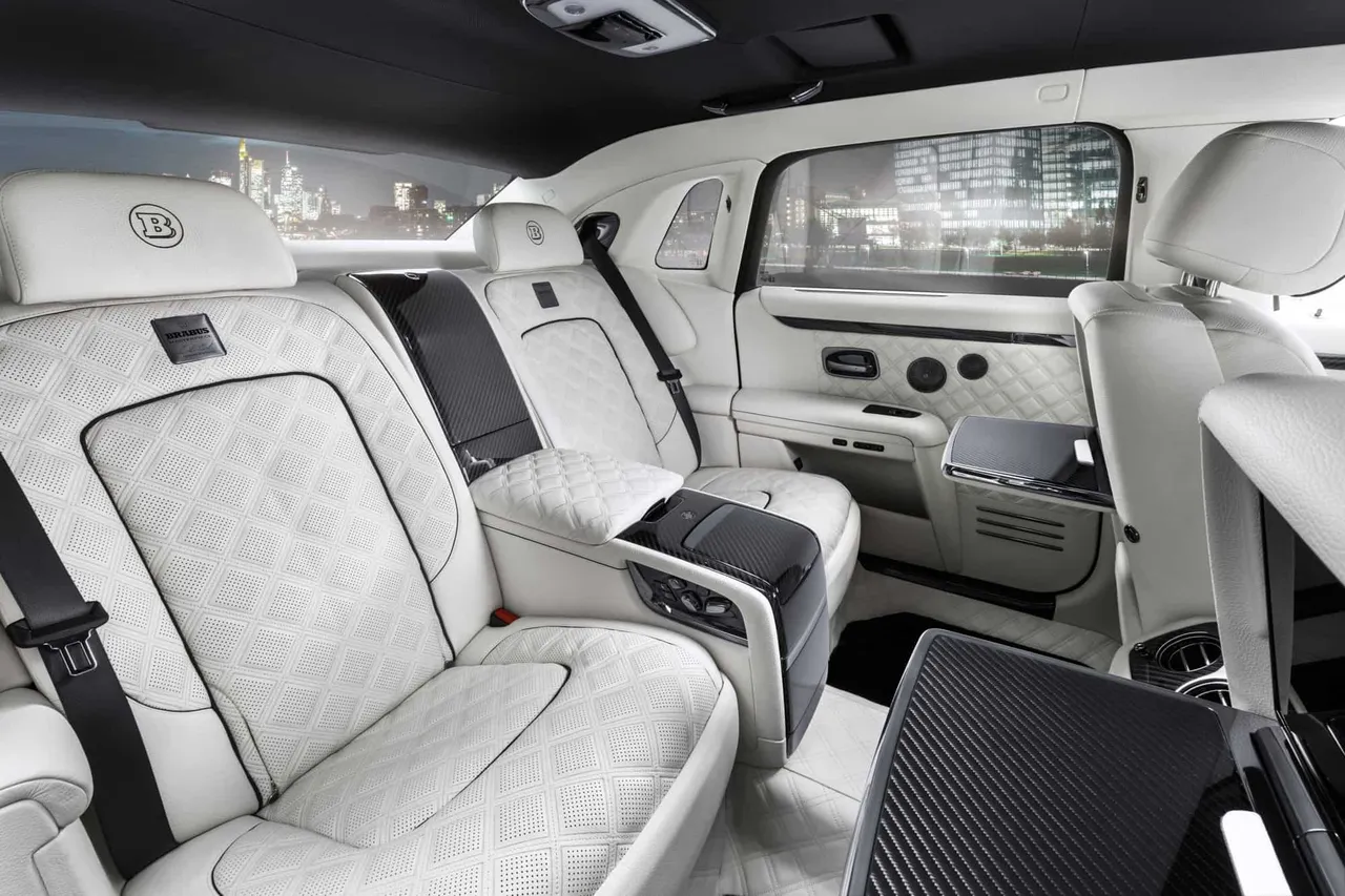 Rolls Royce Ghost interior for wedding car rental in Fostoria, IA