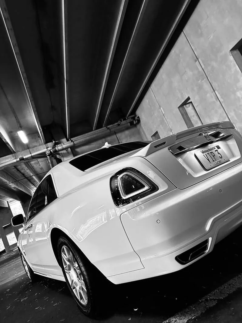 White Rolls-Royce Ghost Sedan exterior, photo 11 for wedding car rental in East Freetown, MA White Rolls-Royce Ghost Sedan exterior, photo 11 for wedding car rental in East Freetown, MA
