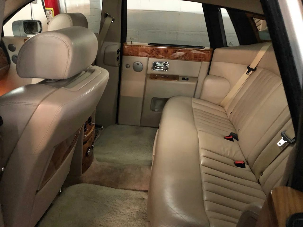 Rolls Royce Phantom interior for wedding car rental in Kings Park, NY