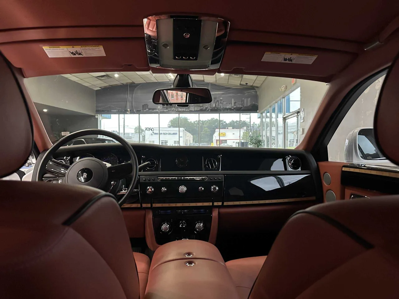 Rolls Royce Phantom interior for wedding car rental in Holloway, MN