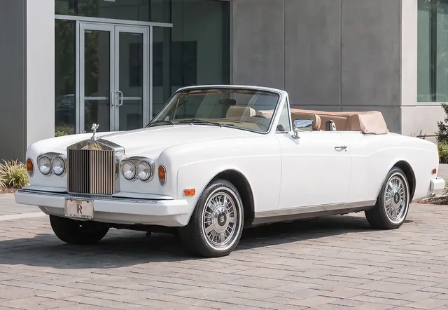 White Rolls-Royce Vintage Convertible