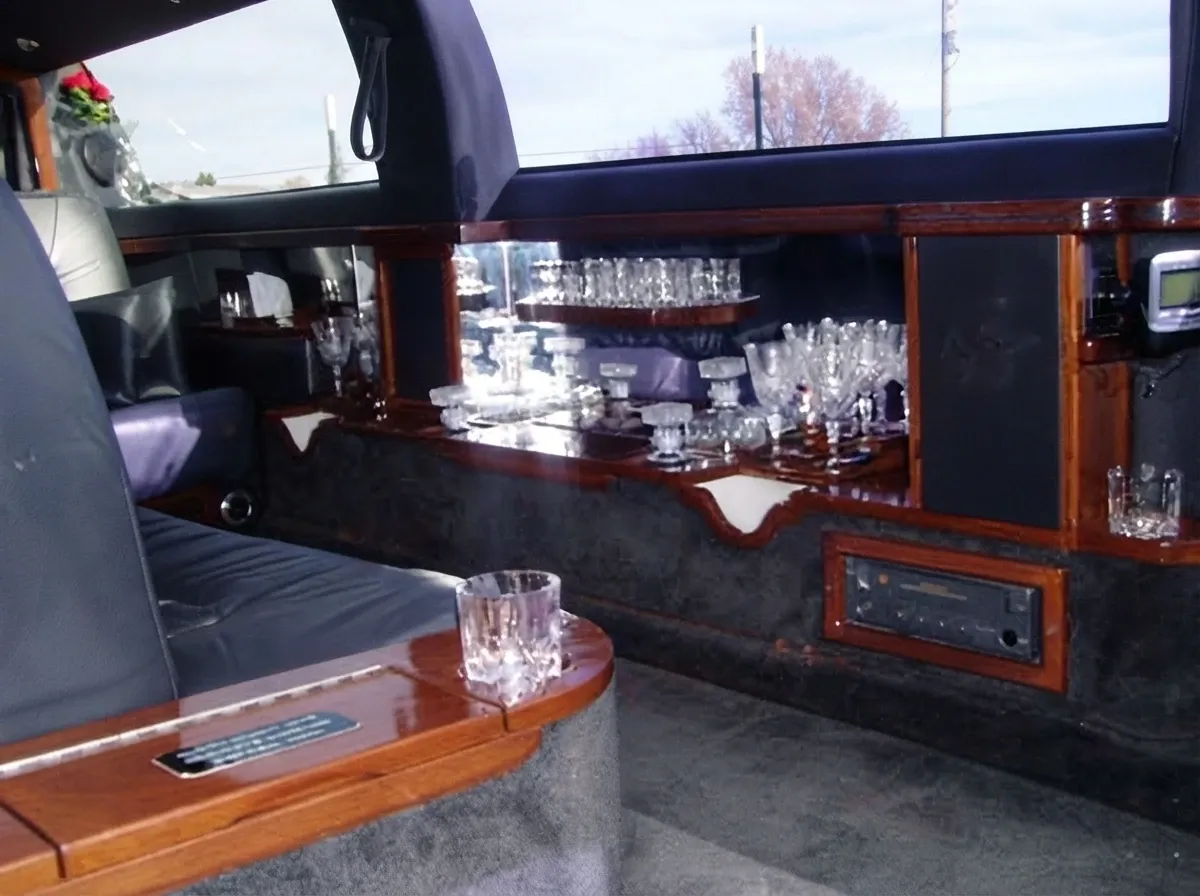 Black Stretch Lincoln Town Car for limo rental Black Stretch Lincoln Town Car for limo rental